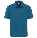 R502M-CAMISA PARA COCINERO POR AIRFLOW Y OILBLOK HOMBRE TEAL MESH XL