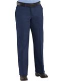 RPC45-PANTALON DAMA 100 ALGODON FRENTE LISO AZUL MARINO TALLA 10