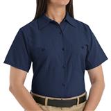 RSP23-RSP23 BLUSA MC LISA DE TRABAJO INDUSTRIAL 65P/35A 4.25OZ PARA DAMA AZUL MARINO S