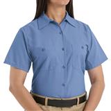 RSP23-RSP23 BLUSA MC LISA DE TRABAJO INDUSTRIAL 65P/35A 4.25OZ PARA DAMA AZUL MEDIO L