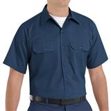 RST62-RST62 CAMISA MC UTILITARIA PARA HOMBRE 65P/35A AZUL MARINO S