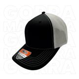 21GORDKP545-GORRA MESH 50ALG/50POL MALLA PREMIUM 6 GAJOS AJUSTE PLASTIC NEGRO-BLANCO