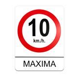 19SEMAX10-SEÑALAMIENTO MAXIMA 10 KM/H  45X60