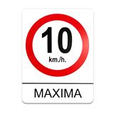 19SEMAX10-SEÑALAMIENTO MAXIMA 10 KM/H  45X60