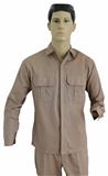 15CAMFRA-CAMISOLA GABARDINA 100% ALG. MANGA LARGA KAKI 34