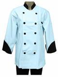 16FILCOC-FILIPINA AZUL CIELO COCINERO 3/4 COMB. EN MANGAS Y CUELLO 28