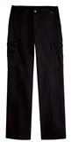 DFW39-PANTALON DE MUJER TIPO CARGO COLOR NEGRO