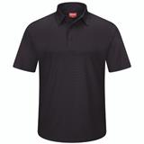 RSK90-PLAYERA POLO MC P/HOMBRE PERFORM KNIT FLEX SERIE PRO NEGRA