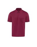 RSK98-PLAYERA POLO MC C/BOLSILLO DE PUNTO REND P/HOMBRE  VINO