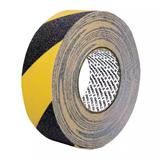 13CINGECO-CINTA ANTIDERRAPANTE NEGRO/AMARILLO 25mmX5 MT, 60GR, BICOLOR
