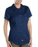 DFS574-BLUSA MC DE TRABAJO PARA DAMA AZUL MARINO L