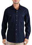 DMLL300-CAMISA MEZCLILLA DICKIES ML AZUL MARINO 100ALG 8 OZ 3XL
