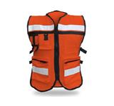 13CHASR1049-CHALECO RESCATISTA DE GABARDINA NARANJA