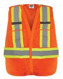 13CHALSR1034-CHALECO NARANJA SUPER VISIBILIDAD AJUSTABLE