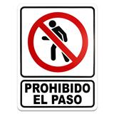 19SEPP-SEÑALIZACION PROHIBIDO EL PASO 30 X40