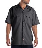 D1574-CAMISA DE TRABAJO MC 65POL/35ALG CHARCOAL S