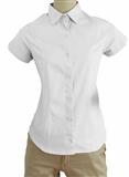 17BLSCCOMCA-BLUSA SCANDALO CORT. MC 100%ALG BLANCO 36