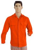 15CAMFRA-CAMISOLA GABARDINA 100%ALG ML C/REFLE NARANJA 50