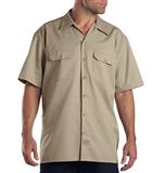 D1574-CAMISA DE TRABAJO MC 65POL/35ALG KHAKI S