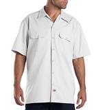 D1574-CAMISA DE TRABAJO MC 65POL/35ALG BLANCA S
