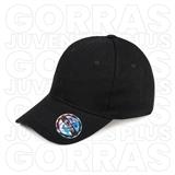 21GORGABLAV115-GORRA GABARDINA DKPS #115 AJUSTE DE HEBILLA, NEGRO