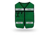 13CHASR1049-CHALECO RESCATISTA DE GABARDINA VERDE BANDERA