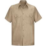 RSY60 CAMISA LISA MC ANTIDESGARRES 65P/35A KHAKI S-Red Kap