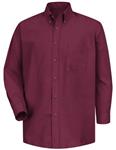 CAMISA ML DE VESTIR DE POPELINA 65P 34A BURGUNDY S-Red Kap