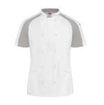 CHAQUETA MANGA RANGLAN Y PRO AIRFLOW P/MUJER BLANCA TALLA XS-Red Kap
