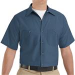 RSP24 CAMISA MC LISA DE TRABAJO INDUSTRIAL 65P/35A 4.25OZ AZUL OSCURO M-Red Kap