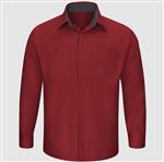 RSY32 CAM ML PERFORM PLUS P/TALLER TEC OIL BLOK ROJO/CHARCOAL S-Red Kap