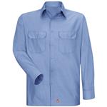 RSY50 CAMISA LISA ML ANTIDESGARRES 65P/35A AZUL CLARO 2XL-Red Kap