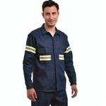 CAMISA ML DE MEZCLILLA C/CINTA EN ESPALDA, PECHO Y BRAZO 8OZ-Providencia