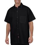 CAMISA COCINERO NEGRA CON BOLSILLO 65POL/35ALG 2XL-Dickies