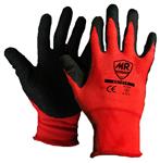 GUANTE NYLON ROJO NITRILO ARENOSO NEGRO MOD. SG1018 M-Super-Grip