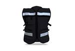 CHALECO RESCATISTA DE GABARDINA NEGRO-Mr Seguridad