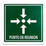 SEÑALAMIENTO PUNTO DE REUNION 25 X25-Genérico