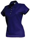 PLAYERA TIPO POLO ASSOLUTO DAMA AZUL MARINO M-Assoluto